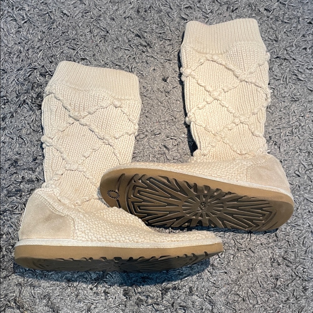 Ugg cable knit boots